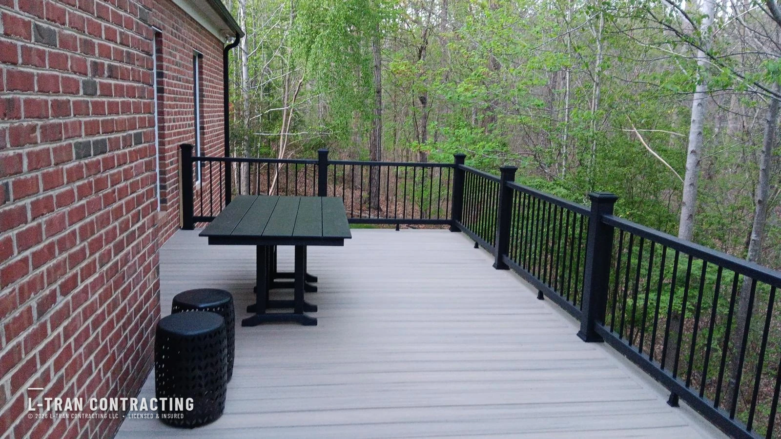 Custom deck built from LiveSpace 3D design